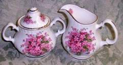 Bone China Cream and Sugar Set