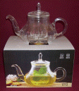 Scalloped Glass Teapot