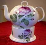 Rose Teapot with Warmer