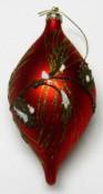 Red Teardrop Ornament