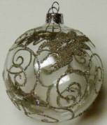 Silver Swirl Ornament