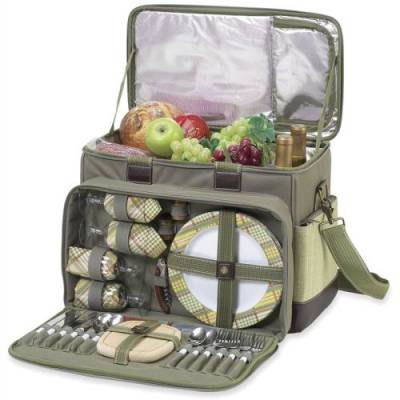 Hamptons Upscale Picnic Cooler for Four