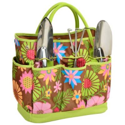 Floral Garden Tote and Tool Set