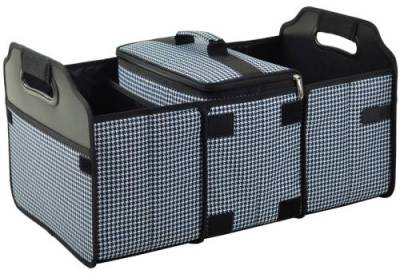 Houndstooth Trunk Organizer and Cooler Set