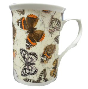 Three Butterfly Chintz Mugs