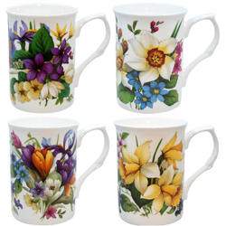 Spring Mugs Set of Four