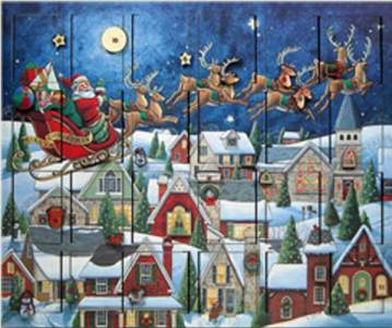 Santa's Sleigh Advent Calendar