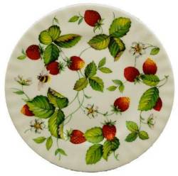 Alpine Strawberry Dessert Plates- Set of Four