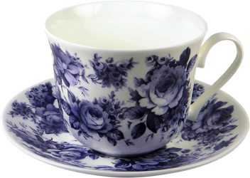 Blue Chintz Breakfast Cup and Saucer