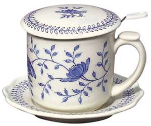 Blue in Bloom Infuser Mug