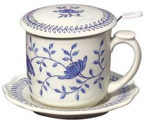 Blue in Bloom Infuser Mug