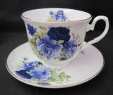 Summertime Blue Cup and Saucer