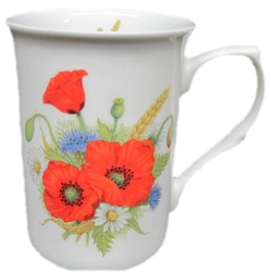 Poppy Fields Mugs Set of Three