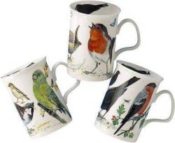 Garden Bird Mugs Set of Three