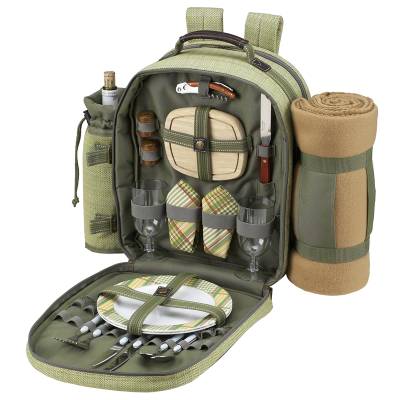 Hamptons Picnic Backpack with Blanket for Two