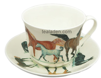 Horses Breakfast Cup and Saucer