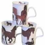 Horses Mugs Set of Three