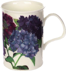 Hydrangea Mugs Set of Two