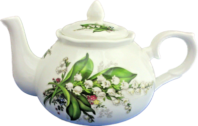 Lily of the Valley Six Cup Teapot