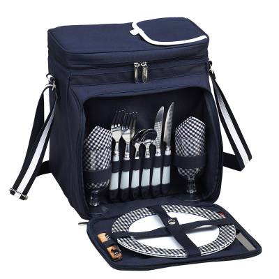 Navy Picnic Cooler for Two