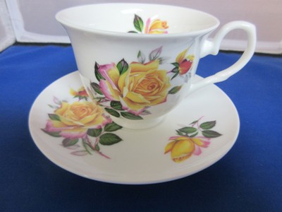 Peace Rose Cup and Saucer