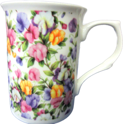 Sweet Pea Chintz Mug Set of Three