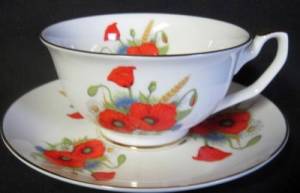 Poppy Cup and Saucer