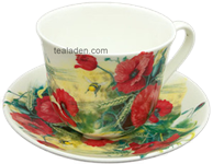 Poppy Breakfast Cup and Saucer