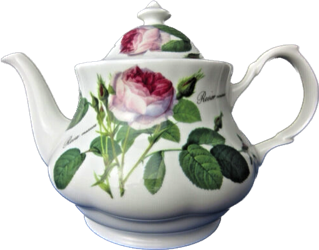 Redoute Rose Six Cup Teapot