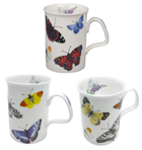 Butterfly Garden Mugs Set of Three