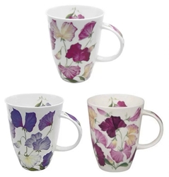 Sweet Pea Mugs Set of Three