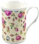 Rose Basket Cream Chintz Set of Three
