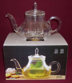 Scallop Glass Teapot