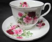 Summertime Pink Cup and Saucer