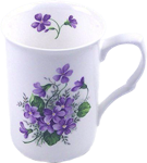 Wild Violet Mugs Set of Three