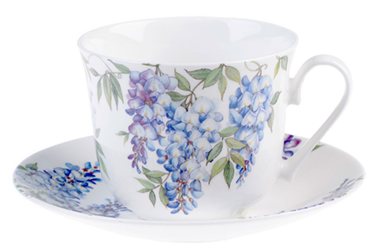 Wisteria Breakfast Cup and Saucer