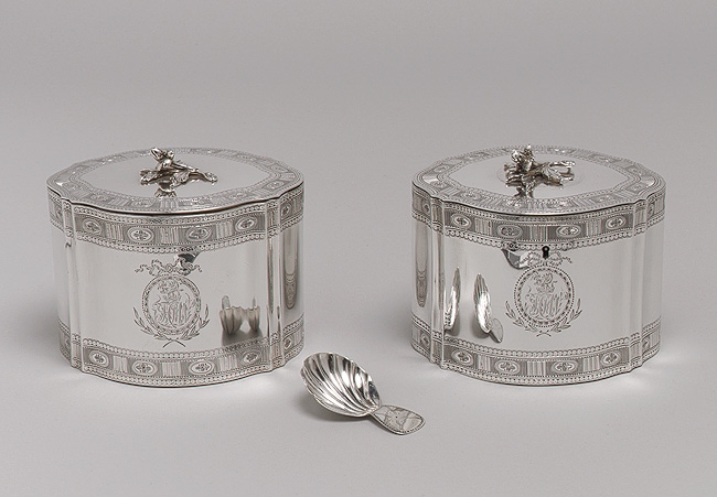 1790 Silver Antique Tea Caddy