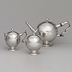 1733 Silver Teapot and Sugar and Creamer